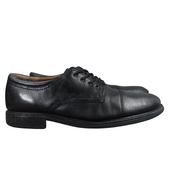Dockers Shoes Mens 12 Oxford Derby Black Leather Gordon Classic Formal Cap Toe main image 4